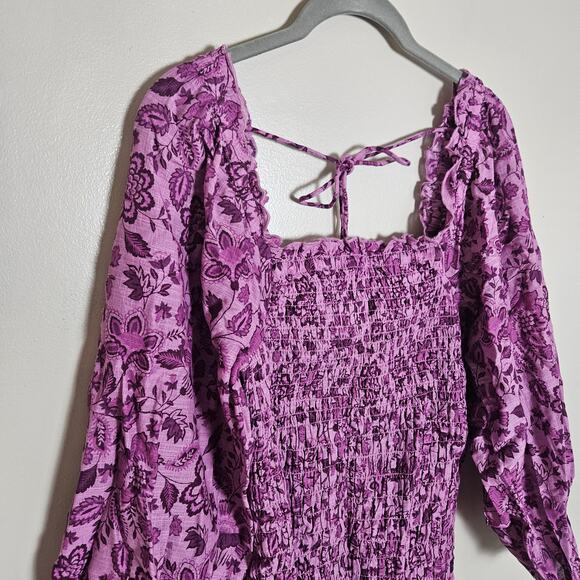 NWT Free People Smock It To Me Mini Dress Sz XS Azalea Combo - Picture 3 of 14